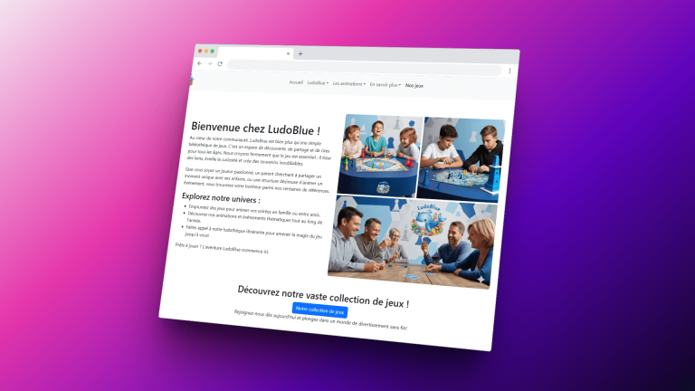 site d'un projet de site pour ludothèque